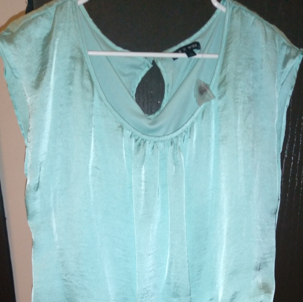 Teal & Black Mini Dress